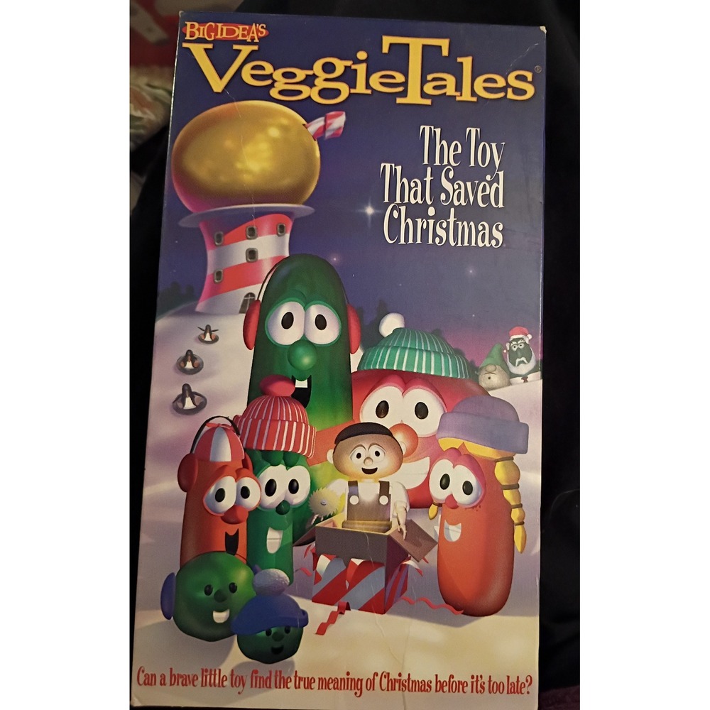 VeggieTales The Toy That Saved Christmas VHS Big Idea Lyrick Studios Holiday